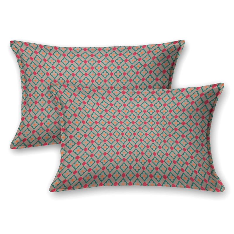  Premium 100% Cotton Super King Size Bedsheet with 2 Pillow covers 300 TC- 108 x 108 Inches - oriental orange